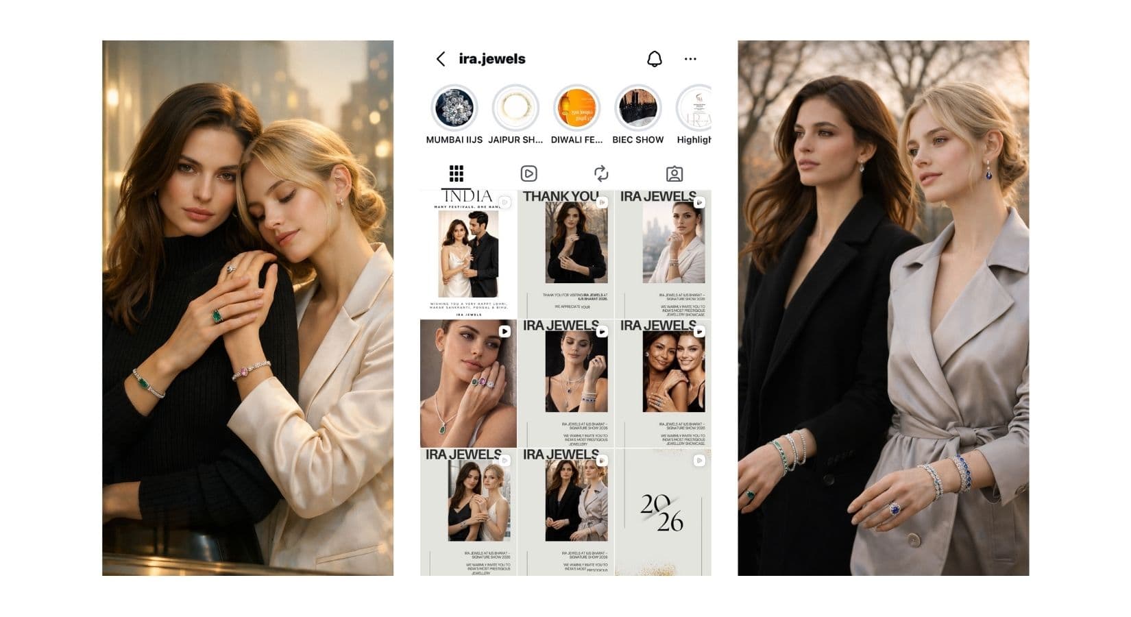 IRA Jewels social media and campaign outputs — generated with FromOne