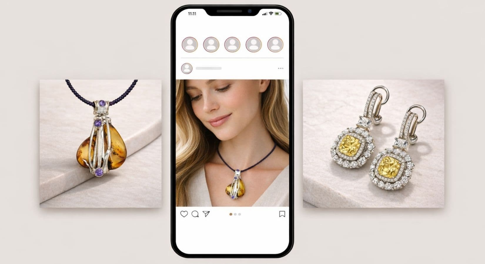 Jewels of the East — FromOne visuals across website, catalog and social media